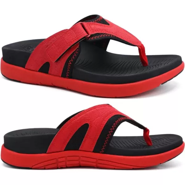 COFACE Mens Sandals with Arch Support Sport Recovery Beach Flip Flops for Men Outdoor Soft Thick Cushion Orthopedic Slides Sandal
