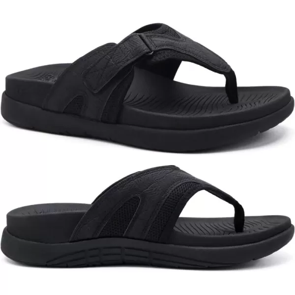 COFACE Mens Sandals with Arch Support Sport Recovery Beach Flip Flops for Men Outdoor Soft Thick Cushion Orthopedic Slides Sandal