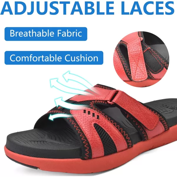 COFACE Mens Sport Recovery Sandals Plantar Fasciitis Soft Cushion Lightweight Orthotic Slides for Men