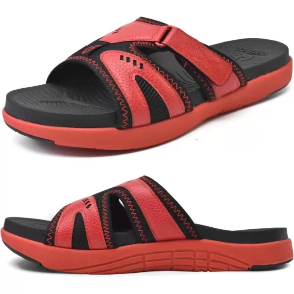 COFACE Mens Sport Recovery Sandals Plantar Fasciitis Soft Cushion Lightweight Orthotic Slides for Men