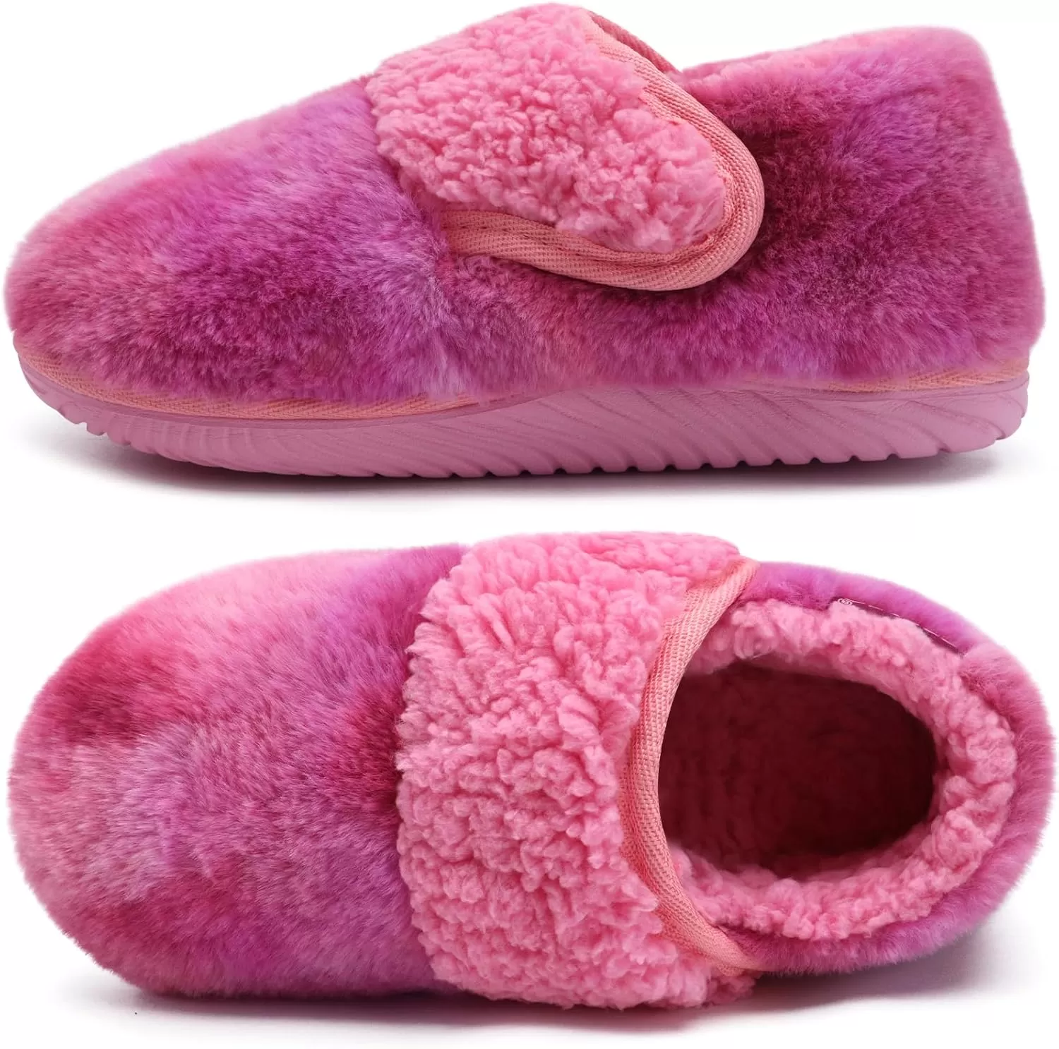 imageCOFACE Women House Slippers Memory Foam Fluffy Slippers Ladies House Shoes Indoor OutdoorRose
