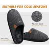 imageCOFACE Mens Memory Foam House Slippers Slip On Cozy Scuff Plaid Shoes IndoorOutdoor with Arch Support