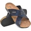imageCOFACE Mens Sport Sandals with Arch Support Flip Flops for Men Orthotic Slides Adjustable Recovery Sandals for Plantar Fasciitis with Thick Cushion