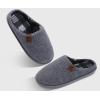 imageCOFACE Unisex Mens Womens Cozy Memory Foam Scuff Slippers Casual Slip On Warm House Shoes IndoorOutdoor Felt Sandal Slippers With Arch Support Rubber Sole Size 415Grey