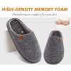 imageCOFACE Unisex Mens Womens Cozy Memory Foam Scuff Slippers Casual Slip On Warm House Shoes IndoorOutdoor Felt Sandal Slippers With Arch Support Rubber Sole Size 415Greyautumn