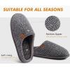 imageCOFACE Unisex Mens Womens Cozy Memory Foam Scuff Slippers Casual Slip On Warm House Shoes IndoorOutdoor Felt Sandal Slippers With Arch Support Rubber Sole Size 415Greyautumn