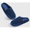 imageCOFACE Unisex Mens Womens Cozy Memory Foam Scuff Slippers Casual Slip On Warm House Shoes IndoorOutdoor Felt Sandal Slippers With Arch Support Rubber Sole Size 415Fashion Blue