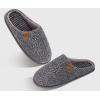imageCOFACE Unisex Mens Womens Cozy Memory Foam Scuff Slippers Casual Slip On Warm House Shoes IndoorOutdoor Felt Sandal Slippers With Arch Support Rubber Sole Size 415Greyautumn