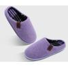 imageCOFACE Unisex Mens Womens Cozy Memory Foam Scuff Slippers Casual Slip On Warm House Shoes IndoorOutdoor Felt Sandal Slippers size 8 Purple
