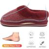 imageCOFACE Womens Fluff Slippers Memory Foam Slip on House Slippers Ladies Comfortable Warm Plush Fur Slipper With Cozy Cushion LiningRed