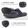 imageCOFACE Womens Fashion Orthotic Flip Flops Ladies Slip On Lightweight Athletic Yoga Mat Cushion Thong Sandals With Comfortable Plantar Fasciitis Arch SupportNavy Blue