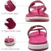 imageCOFACE Womens Fashion Orthotic Flip Flops Ladies Slip On Lightweight Athletic Yoga Mat Cushion Thong Sandals With Comfortable Plantar Fasciitis Arch SupportHot Pink