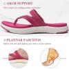 imageCOFACE Womens Fashion Orthotic Flip Flops Ladies Slip On Lightweight Athletic Yoga Mat Cushion Thong Sandals With Comfortable Plantar Fasciitis Arch SupportHot Pink