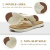 imageCOFACE Womens Fashion Orthotic Flip Flops Ladies Slip On Lightweight Athletic Yoga Mat Cushion Thong Sandals With Comfortable Plantar Fasciitis Arch SupportBeige