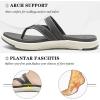 imageCOFACE Womens Fashion Orthotic Flip Flops Ladies Slip On Lightweight Athletic Yoga Mat Cushion Thong Sandals With Comfortable Plantar Fasciitis Arch SupportGrey