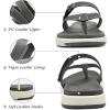 imageCOFACE Womens Fashion Orthotic Flip Flops Ladies Slip On Lightweight Athletic Yoga Mat Cushion Thong Sandals With Comfortable Plantar Fasciitis Arch SupportGrey