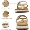 imageCOFACE Womens Fashion Orthotic Flip Flops Ladies Slip On Lightweight Athletic Yoga Mat Cushion Thong Sandals With Comfortable Plantar Fasciitis Arch SupportBeige