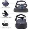 imageCOFACE Womens Fashion Orthotic Flip Flops Ladies Slip On Lightweight Athletic Yoga Mat Cushion Thong Sandals With Comfortable Plantar Fasciitis Arch SupportNavy Blue