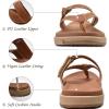 imageCOFACE Womens Fashion Orthotic Flip Flops Ladies Slip On Lightweight Athletic Yoga Mat Cushion Thong Sandals With Comfortable Plantar Fasciitis Arch SupportTan