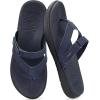 imageCOFACE Womens Fashion Orthotic Flip Flops Ladies Slip On Lightweight Athletic Yoga Mat Cushion Thong Sandals With Comfortable Plantar Fasciitis Arch SupportNavy Blue