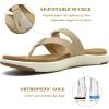 imageCOFACE Womens Fashion Orthotic Flip Flops Ladies Slip On Lightweight Athletic Yoga Mat Cushion Thong Sandals With Comfortable Plantar Fasciitis Arch SupportBeige
