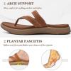 imageCOFACE Womens Fashion Orthotic Flip Flops Ladies Slip On Lightweight Athletic Yoga Mat Cushion Thong Sandals With Comfortable Plantar Fasciitis Arch SupportTan