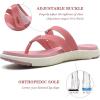 imageCOFACE Womens Fashion Orthotic Flip Flops Ladies Slip On Lightweight Athletic Yoga Mat Cushion Thong Sandals With Comfortable Plantar Fasciitis Arch SupportPink