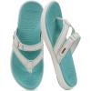 imageCOFACE Womens Fashion Orthotic Flip Flops Ladies Slip On Lightweight Athletic Yoga Mat Cushion Thong Sandals With Comfortable Plantar Fasciitis Arch SupportTurquoise Blue