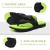 imageCOFACE Womens Fashion Orthotic Flip Flops Ladies Slip On Lightweight Athletic Yoga Mat Cushion Thong Sandals With Comfortable Plantar Fasciitis Arch SupportGreen
