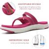 imageCOFACE Womens Fashion Orthotic Flip Flops Ladies Slip On Lightweight Athletic Yoga Mat Cushion Thong Sandals With Comfortable Plantar Fasciitis Arch SupportHot Pink