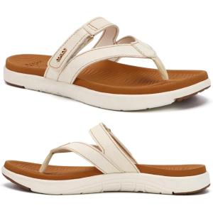 imageCOFACE Womens Fashion Orthotic Flip Flops Ladies Slip On Lightweight Athletic Yoga Mat Cushion Thong Sandals With Comfortable Plantar Fasciitis Arch SupportWhite Brown