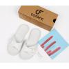 imageCOFACE Womens Dressy Orthotic Slides Lightweight Yoga Mat Thick Cushion Recovery Walking Sandals Adjustable Slip On Slippers with Comfortable Plantar Fasciitis Arch SupportWhite