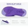 imageCOFACE Womens Dressy Orthotic Slides Lightweight Yoga Mat Thick Cushion Recovery Walking Sandals Adjustable Slip On Slippers with Comfortable Plantar Fasciitis Arch SupportPurple