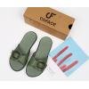 imageCOFACE Womens Dressy Orthotic Slides Lightweight Yoga Mat Thick Cushion Recovery Walking Sandals Adjustable Slip On Slippers with Comfortable Plantar Fasciitis Arch SupportGreen