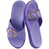 imageCOFACE Womens Dressy Orthotic Slides Lightweight Yoga Mat Thick Cushion Recovery Walking Sandals Adjustable Slip On Slippers with Comfortable Plantar Fasciitis Arch SupportPurple