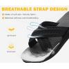 imageCOFACE Womens Orthopedic Sandals Comfortable Orthotic Soft Cushion Recovery Plantar Fasciitis Walking Slip On Ladies Cloud Cross Slides for Woman Size 511Black