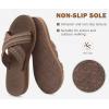 imageCOFACE Womens Orthopedic Sandals Comfortable Orthotic Soft Cushion Walking Slip On Ladies Cloud Cross Slides for Woman Size 511Brownruns Big size Down