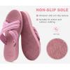 imageCOFACE Womens Orthopedic Sandals Comfortable Orthotic Soft Cushion Walking Slip On Ladies Cloud Cross Slides for Woman Size 511Dark Pinkruns Big size Down