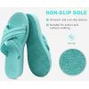 imageCOFACE Womens Orthopedic Sandals Comfortable Orthotic Soft Cushion Walking Slip On Ladies Cloud Cross Slides for Woman Size 511Lake Blueruns Big size Down