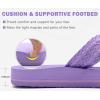 imageCOFACE Womens Orthopedic Sandals Comfortable Orthotic Soft Cushion Walking Slip On Ladies Cloud Cross Slides for Woman Size 511Purpleruns Big size Down