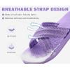 imageCOFACE Womens Orthopedic Sandals Comfortable Orthotic Soft Cushion Walking Slip On Ladies Cloud Cross Slides for Woman Size 511Purpleruns Big size Down