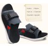 imageCOFACE Womens Orthotic Sandals Comfortable Plantar Fasciitis Arch Support Sandal Slippers Ladies Fashion Fabric Kint Slides Sandals with Lightweight Athletic Soft Cushion Footbed size 7 Grey