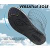 imageCOFACE Womens Orthotic Sandals Comfortable Plantar Fasciitis Arch Support Sandal Slippers Ladies Fashion Fabric Kint Slides Sandals with Lightweight Athletic Soft Cushion Footbed US Size 511Dark Blue