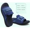 imageCOFACE Womens Orthotic Sandals Comfortable Plantar Fasciitis Arch Support Sandal Slippers Ladies Fashion Fabric Kint Slides Sandals with Lightweight Athletic Soft Cushion Footbed US Size 511Dark Blue