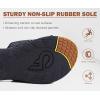 imageCOFACE Womens Orthotic Slides Comfort Plantar Fasciitis Arch Support Slip on Flat Sandals Ladies Soft Cushion Fashion Yoga Mat Slippers With Adjustable StrapsBlack Tan