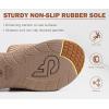 imageCOFACE Womens Orthotic Slides Comfort Plantar Fasciitis Arch Support Slip on Flat Sandals Ladies Soft Cushion Fashion Yoga Mat Slippers With Adjustable StrapsKhaki Beige
