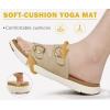 imageCOFACE Womens Orthotic Slides Comfort Plantar Fasciitis Arch Support Slip on Flat Sandals Ladies Soft Cushion Fashion Yoga Mat Slippers With Adjustable StrapsBeige