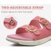 imageCOFACE Womens Orthotic Slides Comfort Plantar Fasciitis Arch Support Slip on Flat Sandals Ladies Soft Cushion Fashion Yoga Mat Slippers With Adjustable StrapsPink