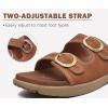 imageCOFACE Womens Orthotic Slides Comfort Plantar Fasciitis Arch Support Slip on Flat Sandals Ladies Soft Cushion Fashion Yoga Mat Slippers With Adjustable StrapsTan