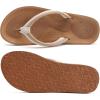 imageCOFACE Flip Flops For Women with Arch Support Comfortable Woman ThongSandals Yoga Mat Lightweight Orthopedic Womens FlipFlopBeige